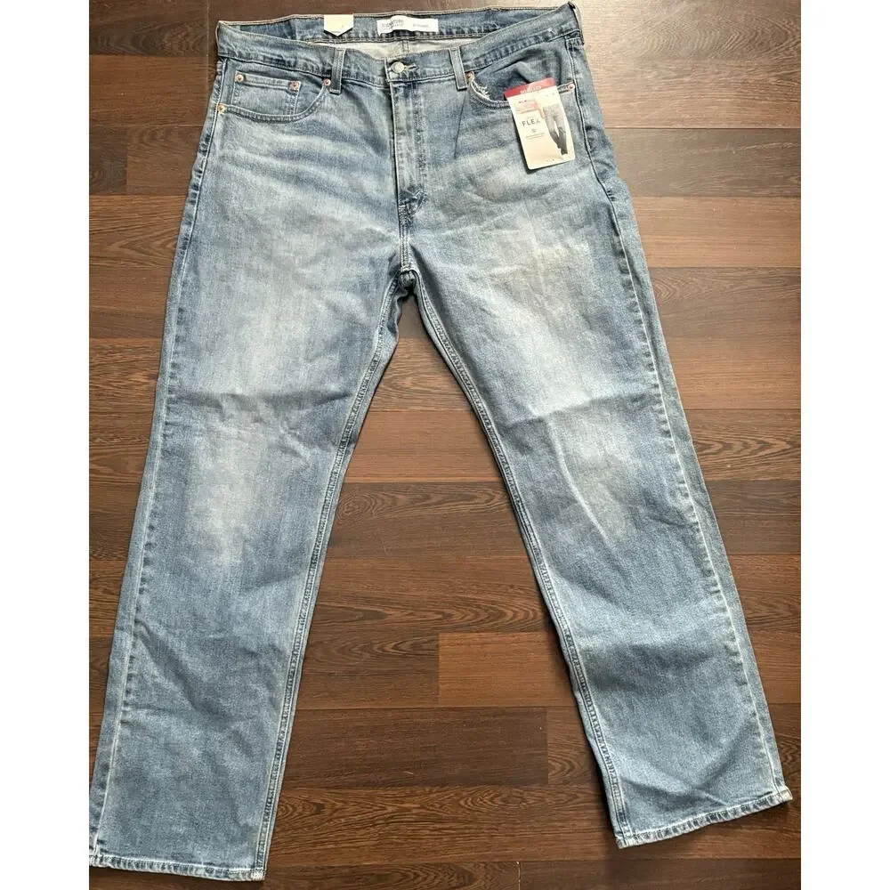 Signature By Levi Strauss #11322 NEW Men's Relaxed Flex Jeans 38x32
